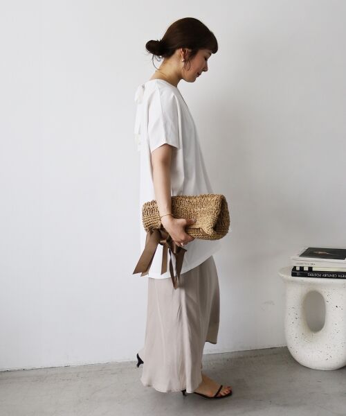 le.coeur blanc / ルクールブラン カットソー | 《WEB限定アイテム》バックリボンデザイントップス | 詳細22