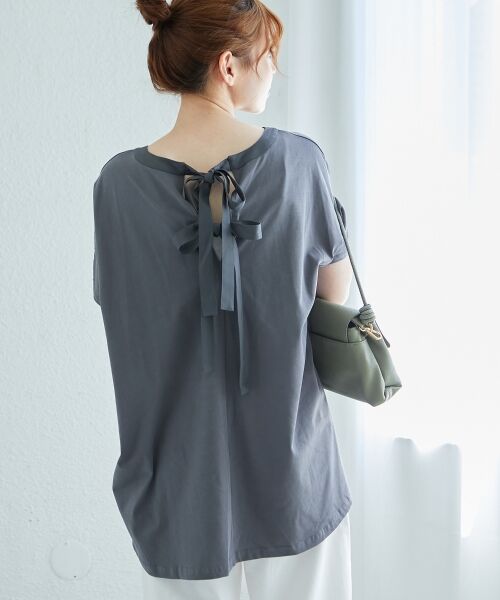 le.coeur blanc / ルクールブラン カットソー | 《WEB限定アイテム》バックリボンデザイントップス | 詳細5