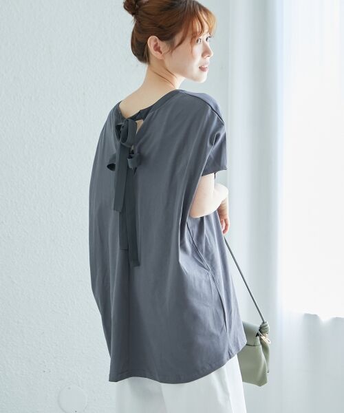 le.coeur blanc / ルクールブラン カットソー | 《WEB限定アイテム》バックリボンデザイントップス | 詳細6