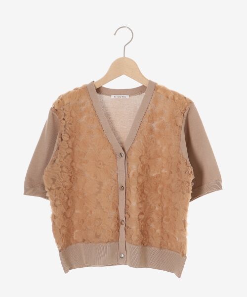 le.coeur blanc / ルクールブラン カーディガン・ボレロ | チュール刺繍ハーフスリーブカーディガン | 詳細28