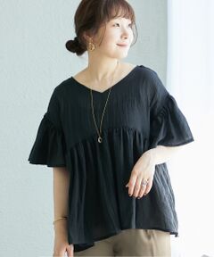 le.coeur blanc / ルクールブラン シャツ・ブラウス | 《WEB限定アイテム》バックリボンガーゼブラウス