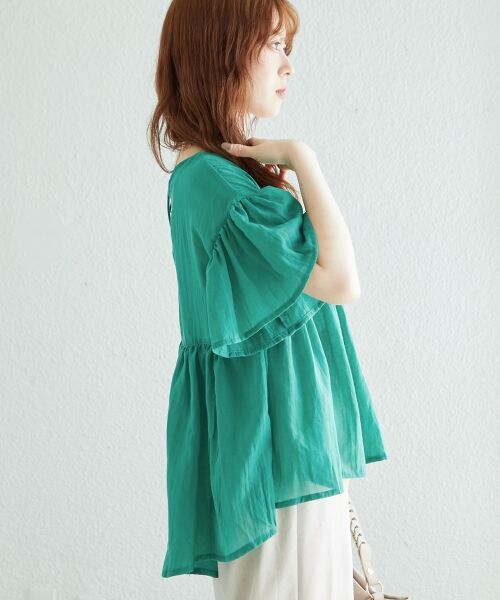 le.coeur blanc / ルクールブラン シャツ・ブラウス | 《WEB限定アイテム》バックリボンガーゼブラウス | 詳細15