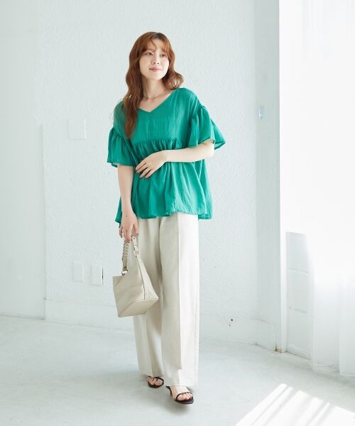 le.coeur blanc / ルクールブラン シャツ・ブラウス | 《WEB限定アイテム》バックリボンガーゼブラウス | 詳細22