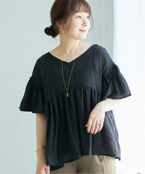 le.coeur blanc / ルクールブラン シャツ・ブラウス | 《WEB限定アイテム》バックリボンガーゼブラウス | 詳細25