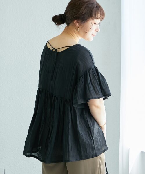 le.coeur blanc / ルクールブラン シャツ・ブラウス | 《WEB限定アイテム》バックリボンガーゼブラウス | 詳細26