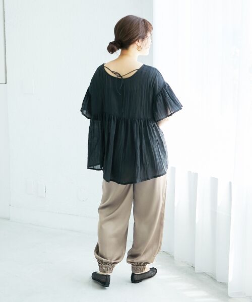 le.coeur blanc / ルクールブラン シャツ・ブラウス | 《WEB限定アイテム》バックリボンガーゼブラウス | 詳細29