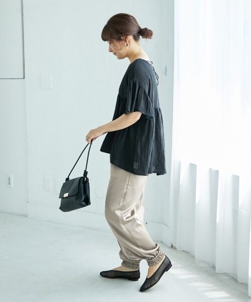 le.coeur blanc / ルクールブラン シャツ・ブラウス | 《WEB限定アイテム》バックリボンガーゼブラウス | 詳細30