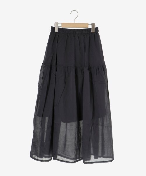le.coeur blanc / ルクールブラン ロング・マキシ丈スカート | 《WEB限定アイテム》ローンギャザーティアードスカート | 詳細1