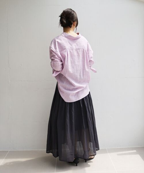 le.coeur blanc / ルクールブラン ロング・マキシ丈スカート | 《WEB限定アイテム》ローンギャザーティアードスカート | 詳細17