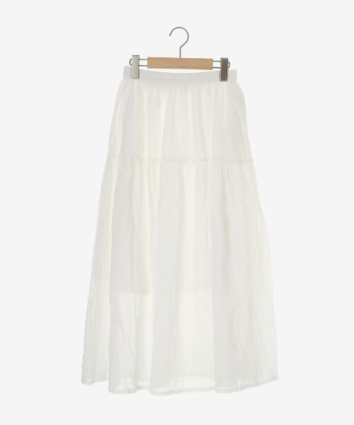 le.coeur blanc / ルクールブラン ロング・マキシ丈スカート | 《WEB限定アイテム》ローンギャザーティアードスカート | 詳細20