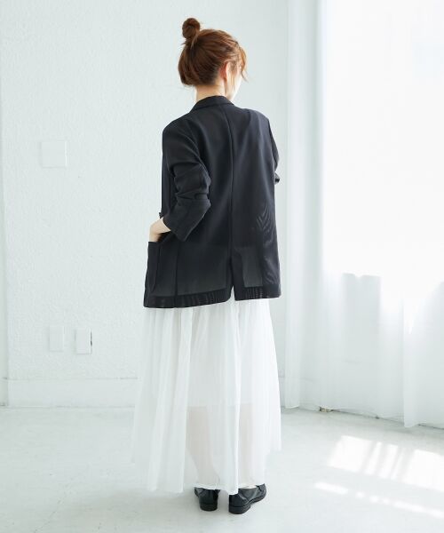 le.coeur blanc / ルクールブラン ロング・マキシ丈スカート | 《WEB限定アイテム》ローンギャザーティアードスカート | 詳細24