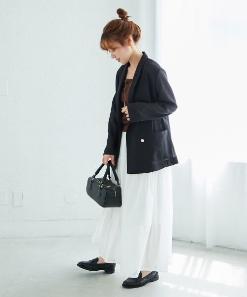 le.coeur blanc / ルクールブラン ロング・マキシ丈スカート | 《WEB限定アイテム》ローンギャザーティアードスカート | 詳細26