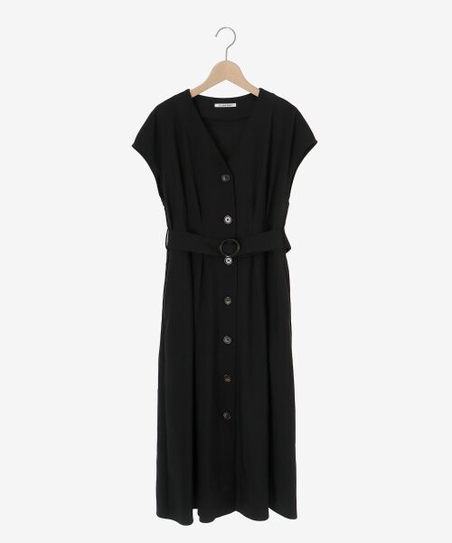 le.coeur blanc / ルクールブラン ロング・マキシ丈ワンピース | 《WEB限定アイテム》リネンライクフロントボタンワンピース | 詳細17