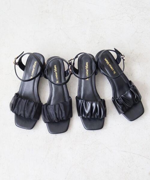 le.coeur blanc / ルクールブラン サンダル | 《WEB限定アイテム》ギャザーストラップサンダル | 詳細13