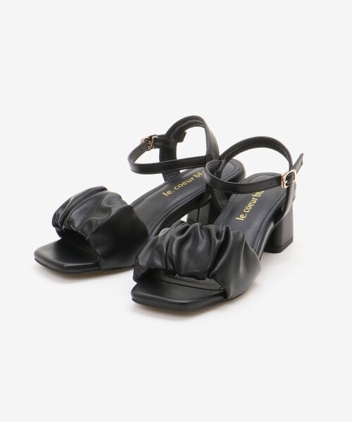 le.coeur blanc / ルクールブラン サンダル | 《WEB限定アイテム》ギャザーストラップサンダル | 詳細14