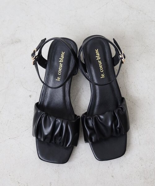 le.coeur blanc / ルクールブラン サンダル | 《WEB限定アイテム》ギャザーストラップサンダル | 詳細15