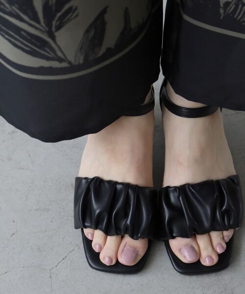 le.coeur blanc / ルクールブラン サンダル | 《WEB限定アイテム》ギャザーストラップサンダル | 詳細18