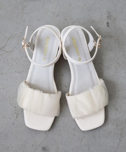 le.coeur blanc / ルクールブラン サンダル | 《WEB限定アイテム》ギャザーストラップサンダル | 詳細2