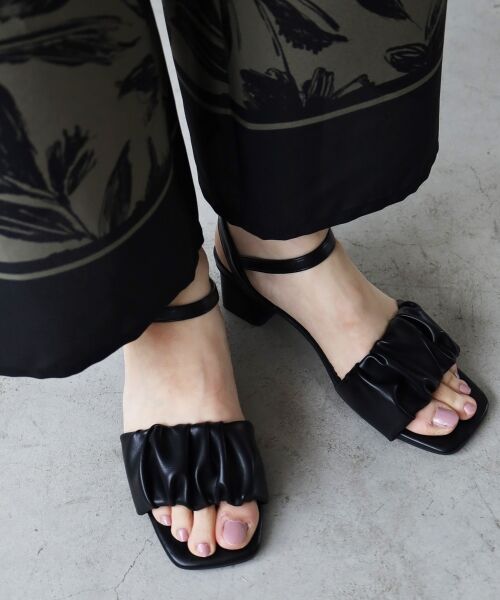 le.coeur blanc / ルクールブラン サンダル | 《WEB限定アイテム》ギャザーストラップサンダル | 詳細21