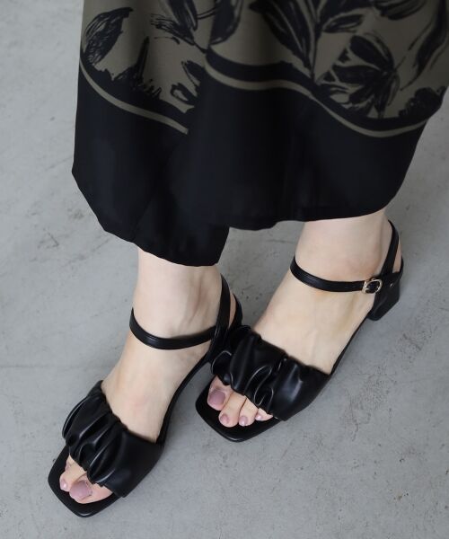 le.coeur blanc / ルクールブラン サンダル | 《WEB限定アイテム》ギャザーストラップサンダル | 詳細22