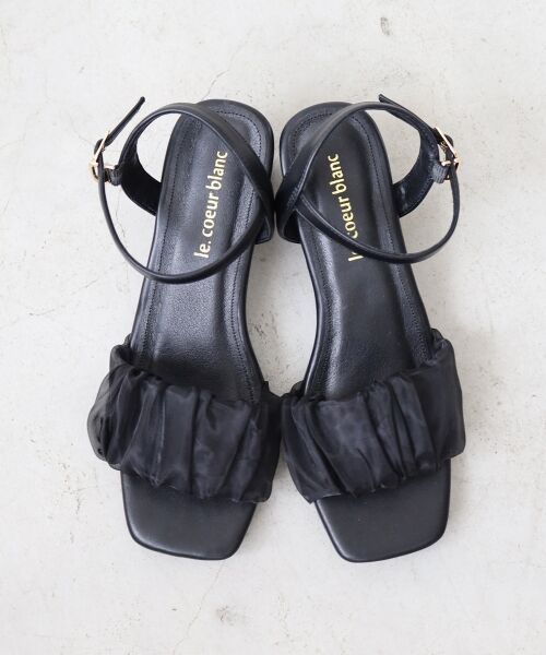 le.coeur blanc / ルクールブラン サンダル | 《WEB限定アイテム》ギャザーストラップサンダル | 詳細28