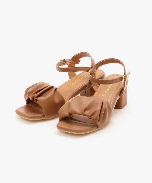 le.coeur blanc / ルクールブラン サンダル | 《WEB限定アイテム》ギャザーストラップサンダル | 詳細8