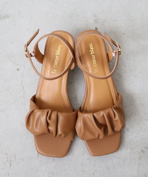 le.coeur blanc / ルクールブラン サンダル | 《WEB限定アイテム》ギャザーストラップサンダル | 詳細9