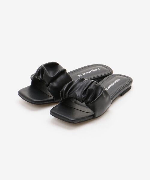 le.coeur blanc / ルクールブラン サンダル | 《WEB限定アイテム》ギャザーフラットサンダル | 詳細23