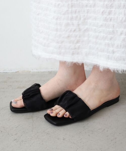 le.coeur blanc / ルクールブラン サンダル | 《WEB限定アイテム》ギャザーフラットサンダル | 詳細26