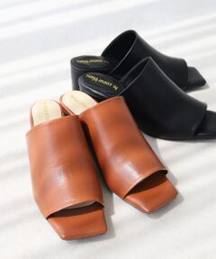 le.coeur blanc / ルクールブラン サンダル | 《WEB限定アイテム》スクエアトゥカバードサンダル