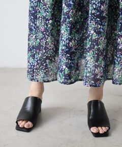 le.coeur blanc / ルクールブラン サンダル | 《WEB限定アイテム》スクエアトゥカバードサンダル