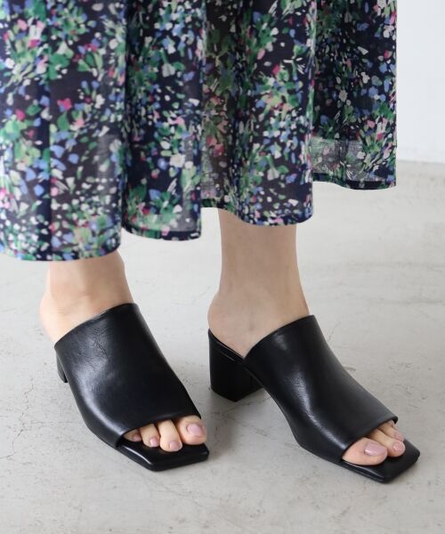 le.coeur blanc / ルクールブラン サンダル | 《WEB限定アイテム》スクエアトゥカバードサンダル | 詳細18