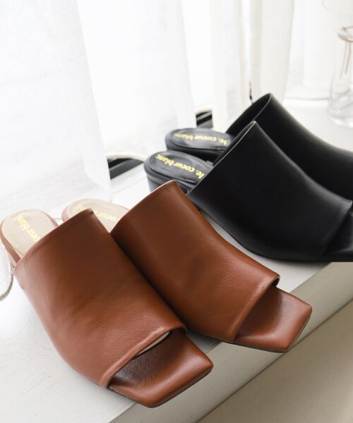 le.coeur blanc / ルクールブラン サンダル | 《WEB限定アイテム》スクエアトゥカバードサンダル | 詳細19