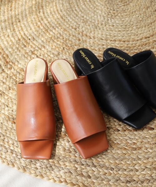 le.coeur blanc / ルクールブラン サンダル | 《WEB限定アイテム》スクエアトゥカバードサンダル | 詳細2