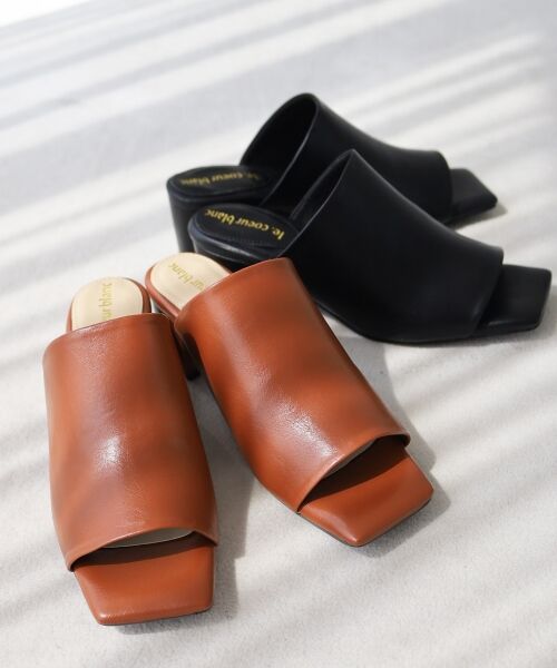 le.coeur blanc / ルクールブラン サンダル | 《WEB限定アイテム》スクエアトゥカバードサンダル | 詳細3