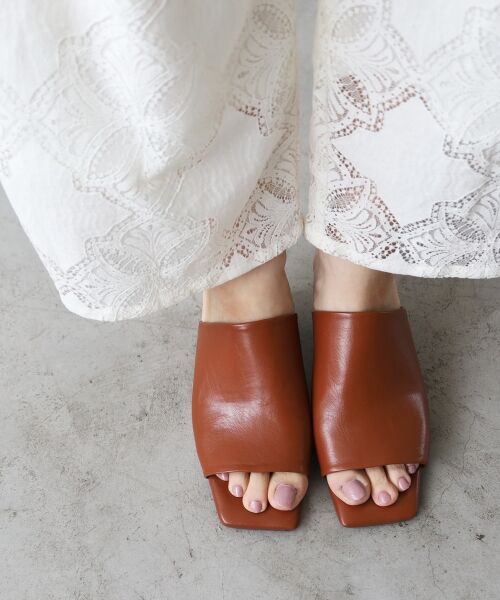 le.coeur blanc / ルクールブラン サンダル | 《WEB限定アイテム》スクエアトゥカバードサンダル | 詳細7