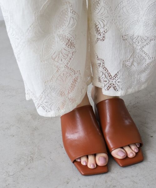 le.coeur blanc / ルクールブラン サンダル | 《WEB限定アイテム》スクエアトゥカバードサンダル | 詳細8