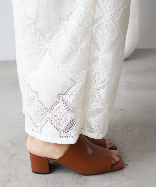 le.coeur blanc / ルクールブラン サンダル | 《WEB限定アイテム》スクエアトゥカバードサンダル | 詳細9