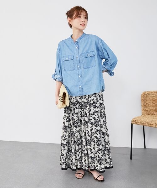 le.coeur blanc / ルクールブラン トートバッグ | 《WEB限定アイテム》ラインボーダーペーパートートバッグ | 詳細6