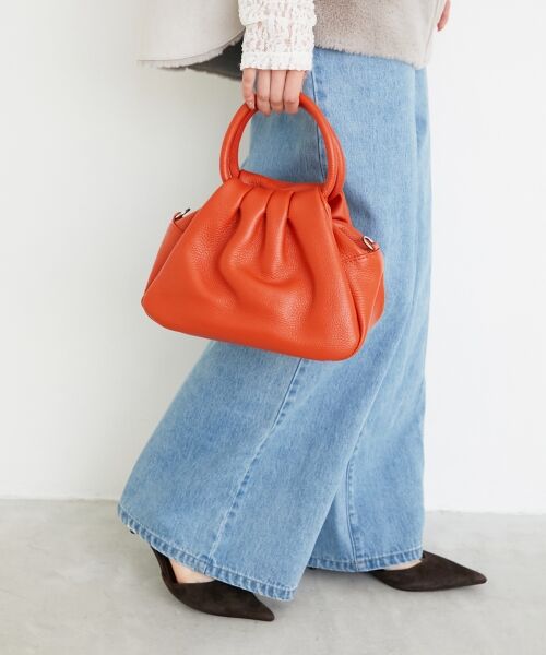 le.coeur blanc / ルクールブラン ショルダーバッグ | MILLELA FIRENZEギャザーショルダーバッグ | 詳細2