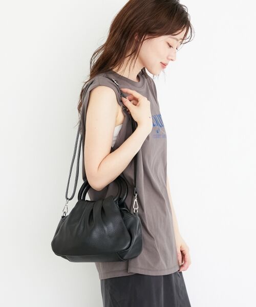 le.coeur blanc / ルクールブラン ショルダーバッグ | MILLELA FIRENZEギャザーショルダーバッグ | 詳細30