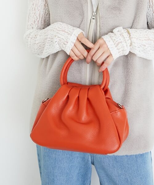 le.coeur blanc / ルクールブラン ショルダーバッグ | MILLELA FIRENZEギャザーショルダーバッグ | 詳細4