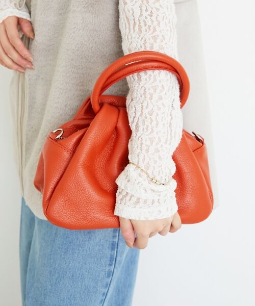 le.coeur blanc / ルクールブラン ショルダーバッグ | MILLELA FIRENZEギャザーショルダーバッグ | 詳細6