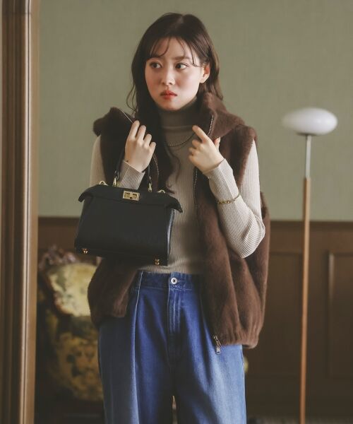 le.coeur blanc / ルクールブラン ショルダーバッグ | MILLELA FIRENZEダブルオープニングバッグ | 詳細13