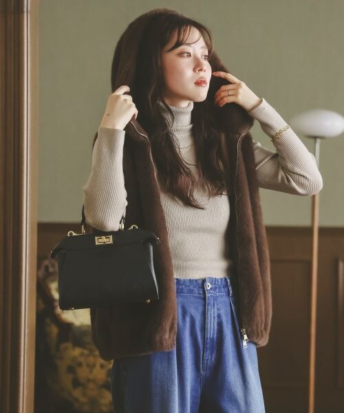 le.coeur blanc / ルクールブラン ショルダーバッグ | MILLELA FIRENZEダブルオープニングバッグ | 詳細14