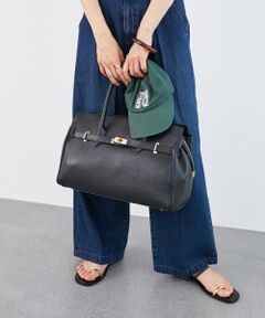 le.coeur blanc / ルクールブラン トートバッグ | 《A4サイズ収納可能》MILLELAFIRENZE金具付きレザートートバッグ