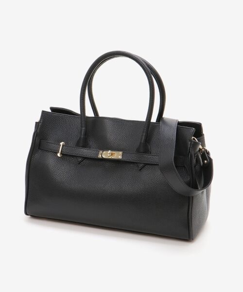 le.coeur blanc / ルクールブラン トートバッグ | 《A4サイズ収納可能》MILLELAFIRENZE金具付きレザートートバッグ | 詳細1