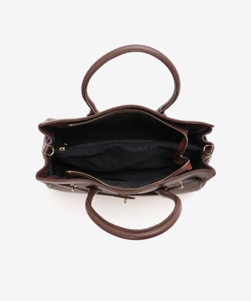 le.coeur blanc / ルクールブラン トートバッグ | 《A4サイズ収納可能》MILLELAFIRENZE金具付きレザートートバッグ | 詳細12