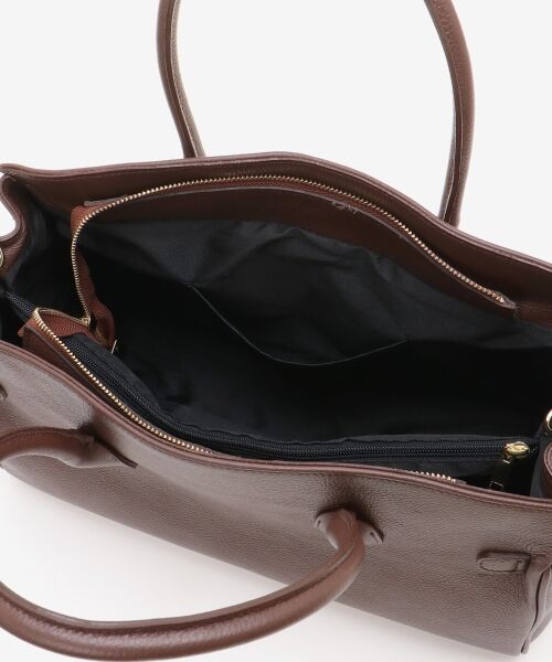 le.coeur blanc / ルクールブラン トートバッグ | 《A4サイズ収納可能》MILLELAFIRENZE金具付きレザートートバッグ | 詳細14