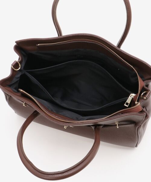 le.coeur blanc / ルクールブラン トートバッグ | 《A4サイズ収納可能》MILLELAFIRENZE金具付きレザートートバッグ | 詳細15